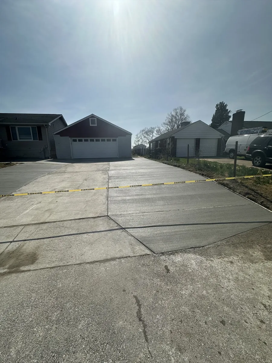 Residential concrete driveway installed by Actaeon in the DMV