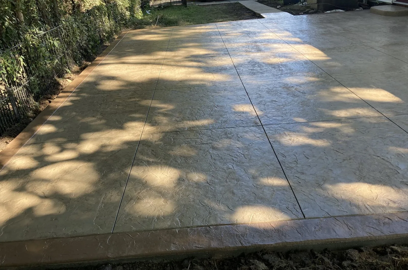 Stamped concrete work for a residential home in Maryland